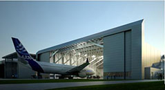 金亨木业建筑模板--空客天津A330宽体飞机完成和交付中心定制厂房